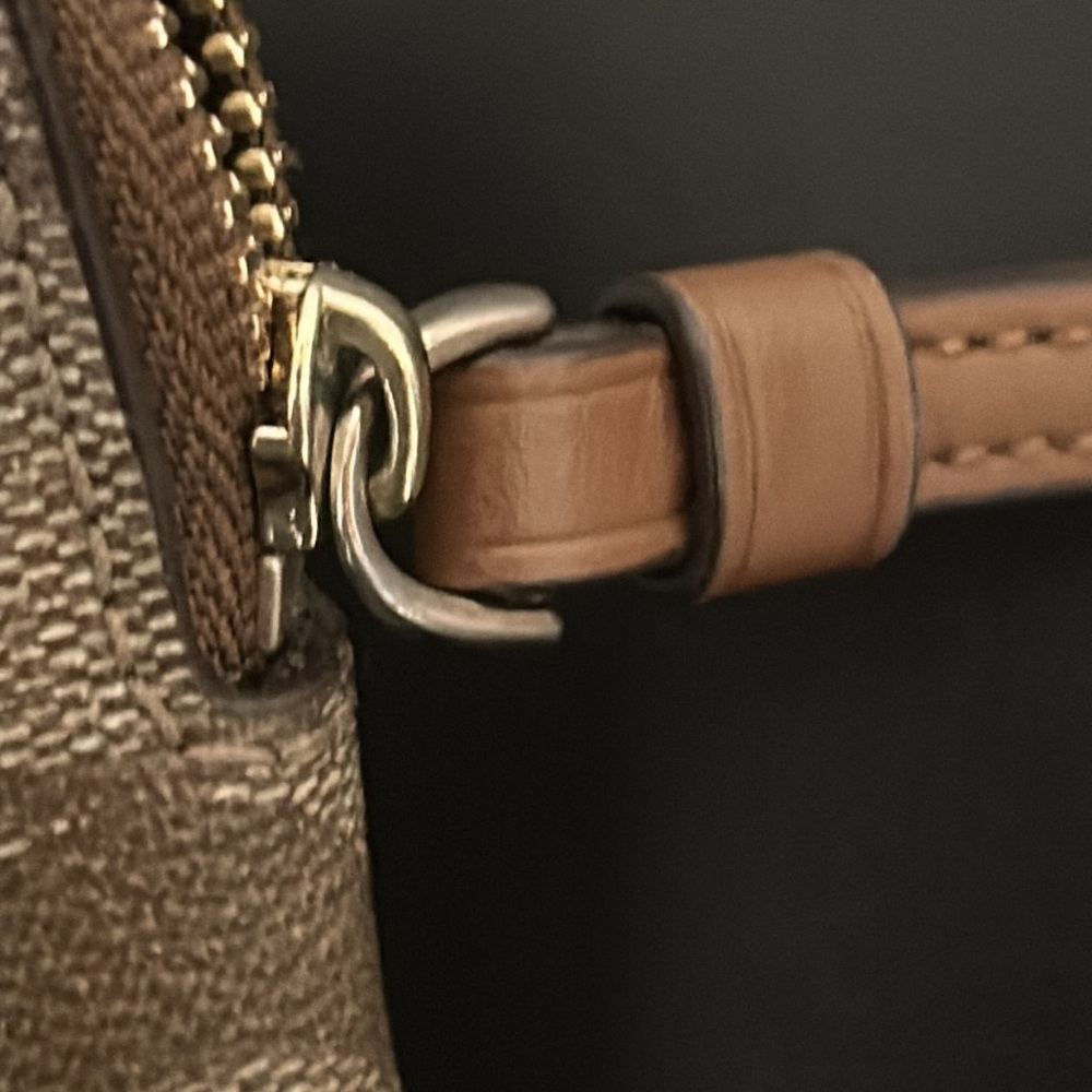 Coach Brown/Tan “C” Themed Wristlet - Picture 11 of 12